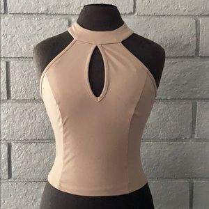 Beige halter top